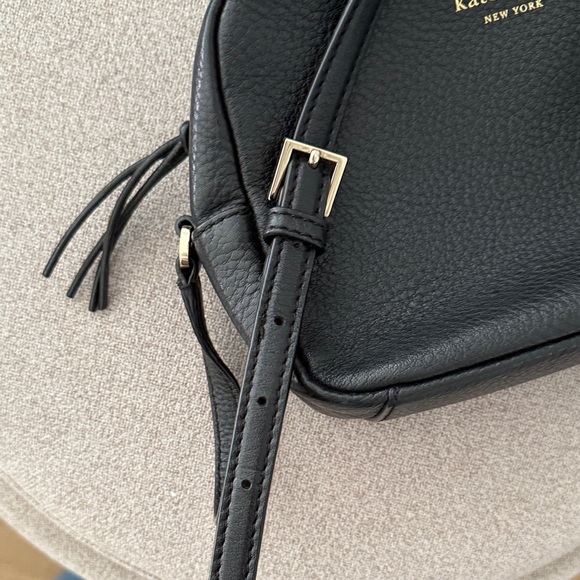 Kate Spade Black Pebbled Leather Crossbody Bag - Picture 8 of 10